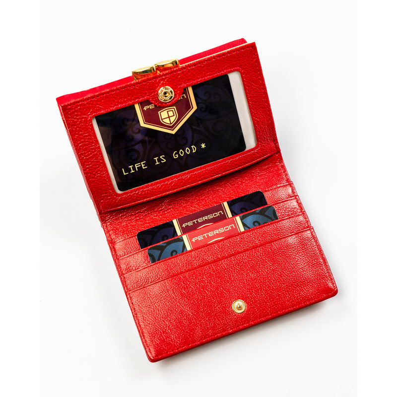 Skórzany damski portfel Peterson PTN PS15-09-MLF