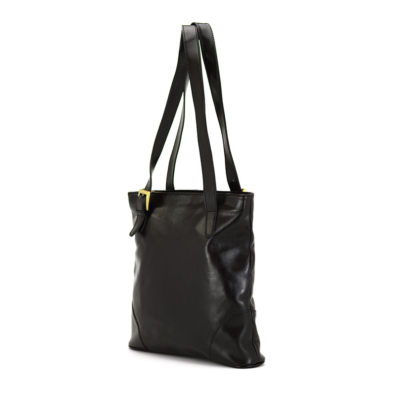 Elegancka duża skórzana shopperbag z organizerem