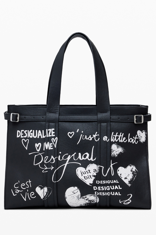 CZARNA TOREBKA DAMSKA DESIGUAL