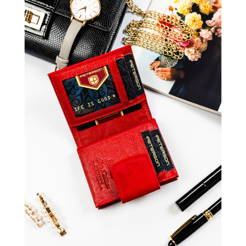 Skórzany damski portfel Peterson PTN PS329-MLF