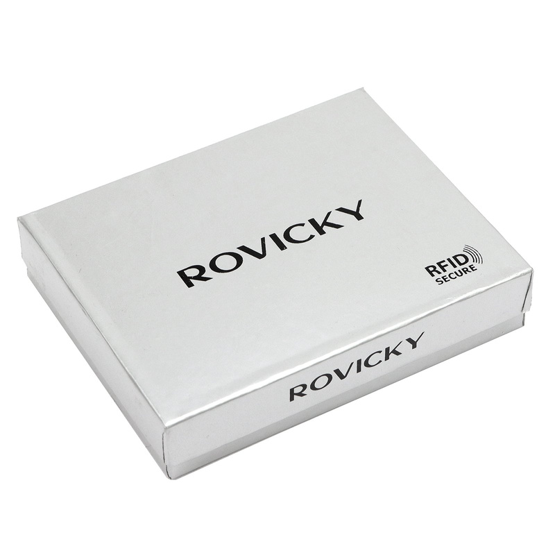 Skórzany męski portfel Rovicky N4L-RVT-2 RFID