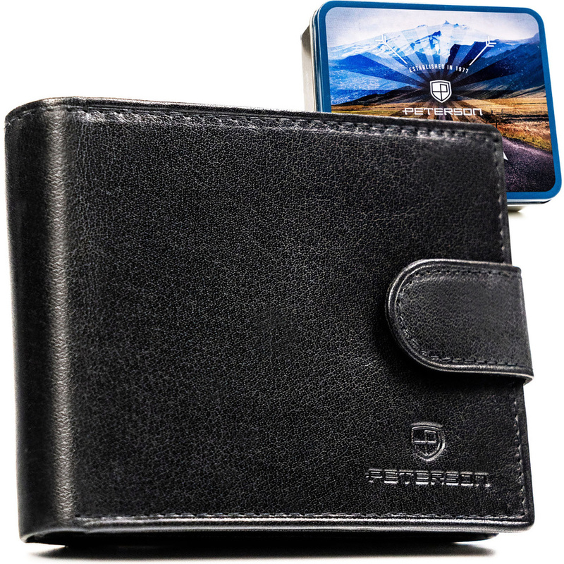 Skórzany męski portfel Peterson PTN N992L-BUF