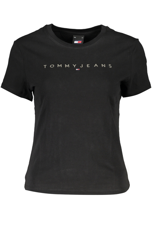 DAMSKI T-SHIRT Z KRÓTKIM RĘKAWEM TOMMY HILFIGER CZARNY