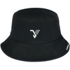 Czarny Kapelusz dwustronny bucket hat modny kap-t-1