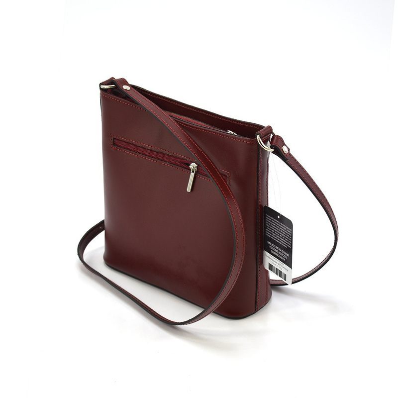 Skórzana pakowna damska listonoszka na ramię