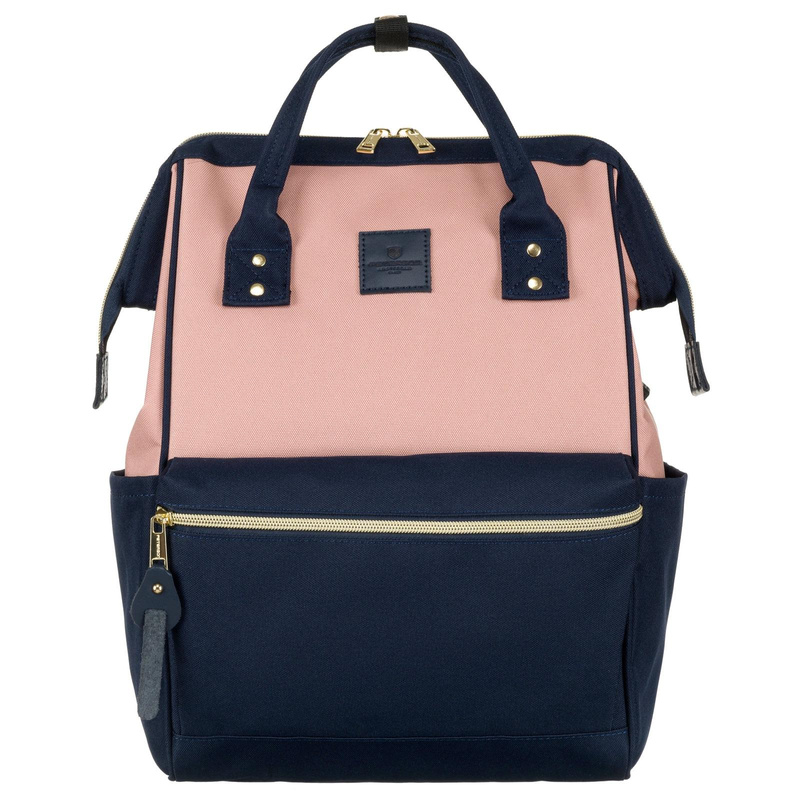 Damski plecak z tworzywa Peterson PTN ALFA NAVY+PINK