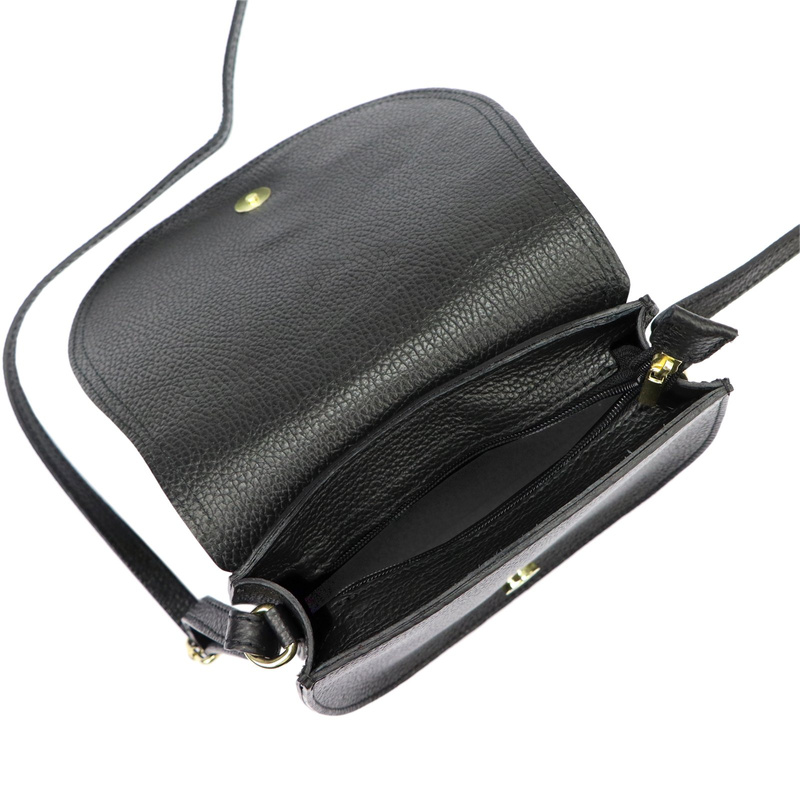 Gregorio skórzana damska listonoszka torebka zamykana klapą na magnes