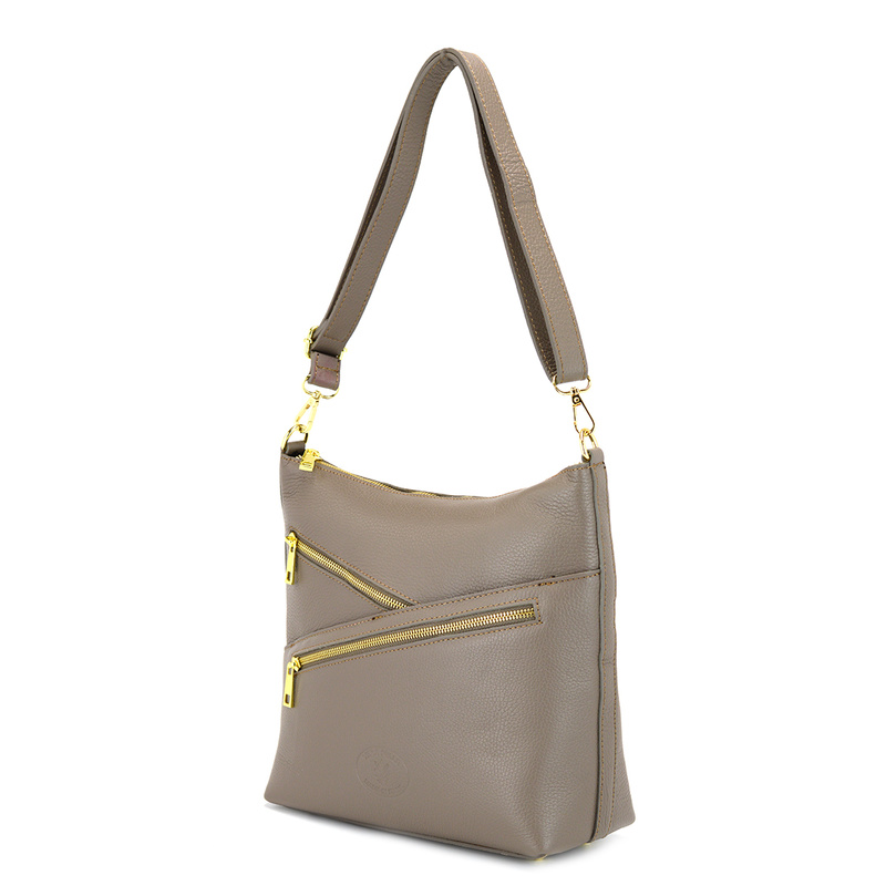 MiaMore damska listonoszka skóra naturalna torba na ramię z kieszeniami