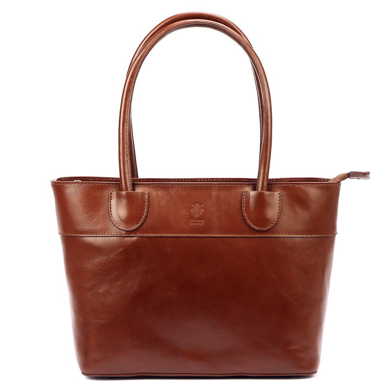 Skórzana duża elegancka damska shopperbag torebka na ramię Florence