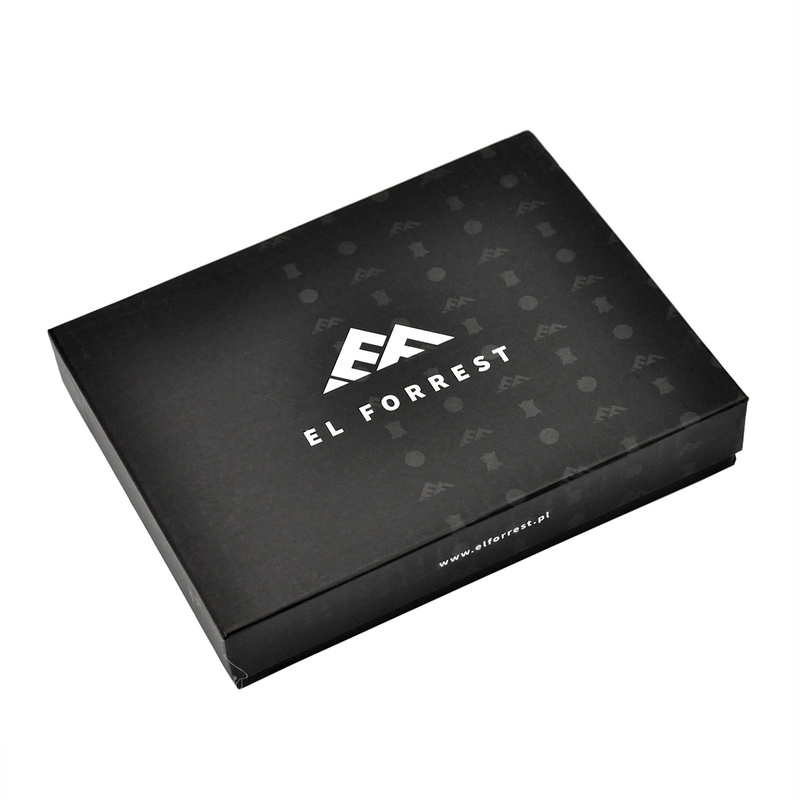 EL FORREST męskie etui na karty i dokumenty skórzane pionowe ochrona RFID
