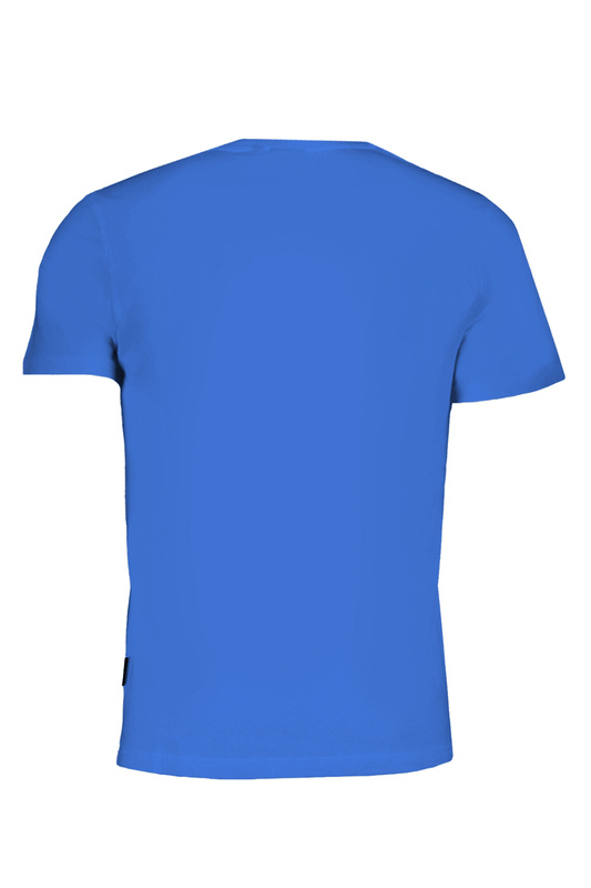 NIEBIESKI T-SHIRT MĘSKI NAPAPIJRI Z KRÓTKIM RĘKAWEM