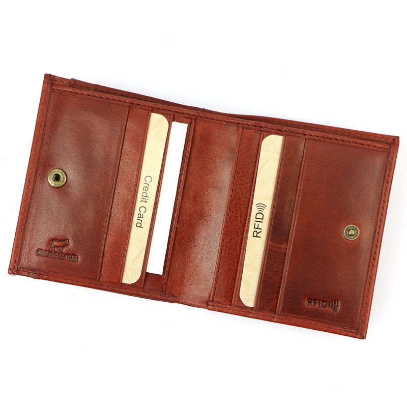 EL FORREST damska portmonetka skóra naturalna mały portfel system RFID