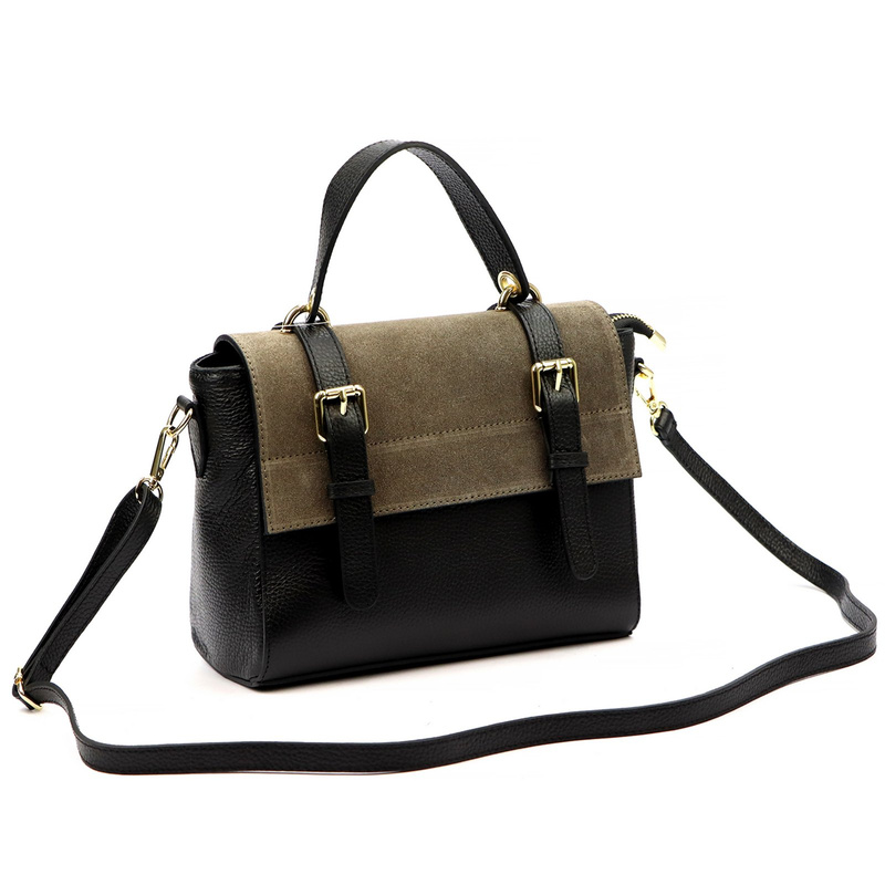 Luka klasyczna damska listonoszka ze skóry naturalnej torebka na ramię