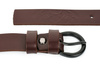 Beltimore skórzany damski pasek czarny 2,5 cm burgundowy A64 : Kolory - brązowy, beżowy, Rozmiar pasków - r.105-120 cm