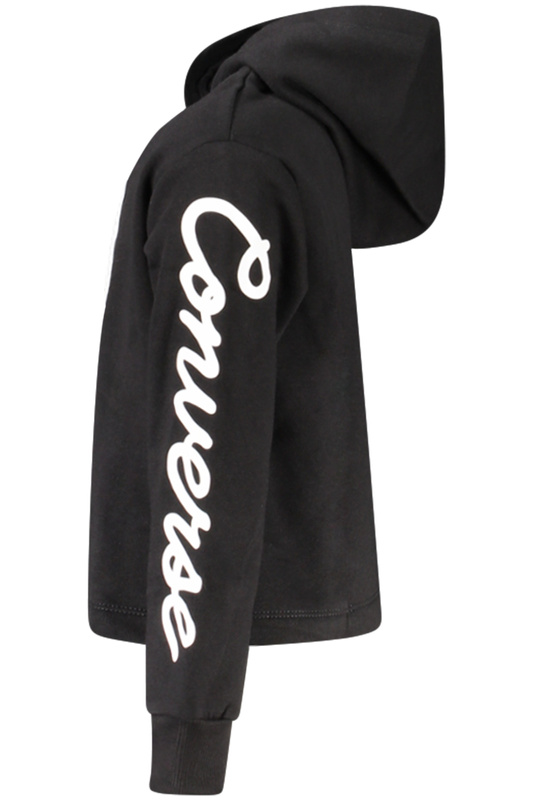 Bluza z kapturem Converse dla dziewcz�t zapinana na zamek, czarna