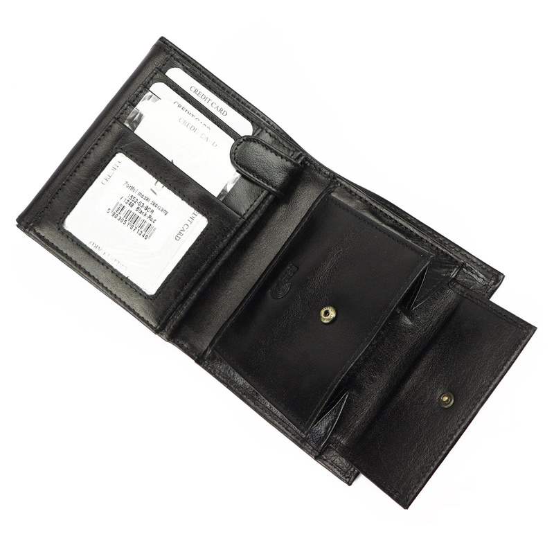 Pojemny portfel męski skórzany z RFID - Rovicky