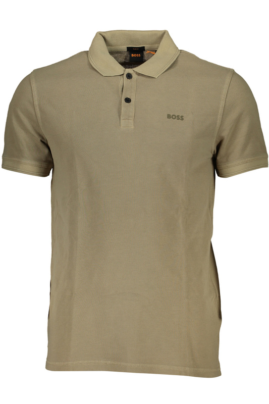 MĘSKA KOSZULKA POLO Z KRÓTKIM RĘKAWEM HUGO BOSS BEŻOWA