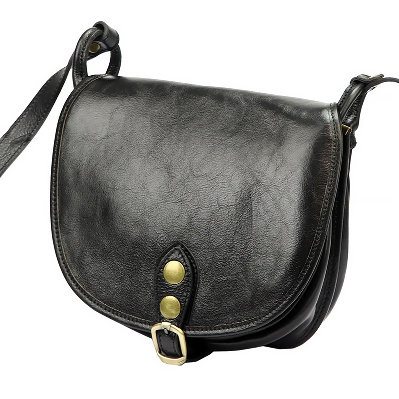 Florence Listonoszka Damska Mała Skórzana Na Ramię Organizer 4 Kieszenie