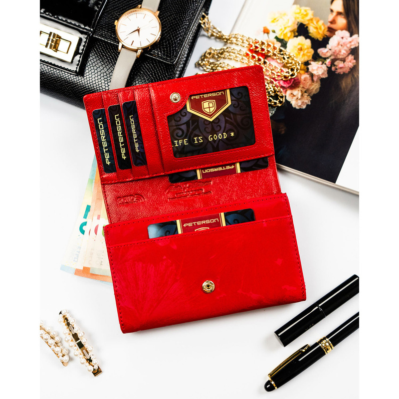 Skórzany damski portfel Peterson PTN PS112-MLF