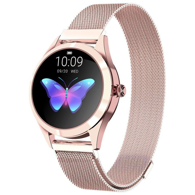 SMARTWATCH DAMSKI G. Rossi G.RSWBF1-4D2-2 rosegold/black (sg001f) + DODATKOWY PASEK
