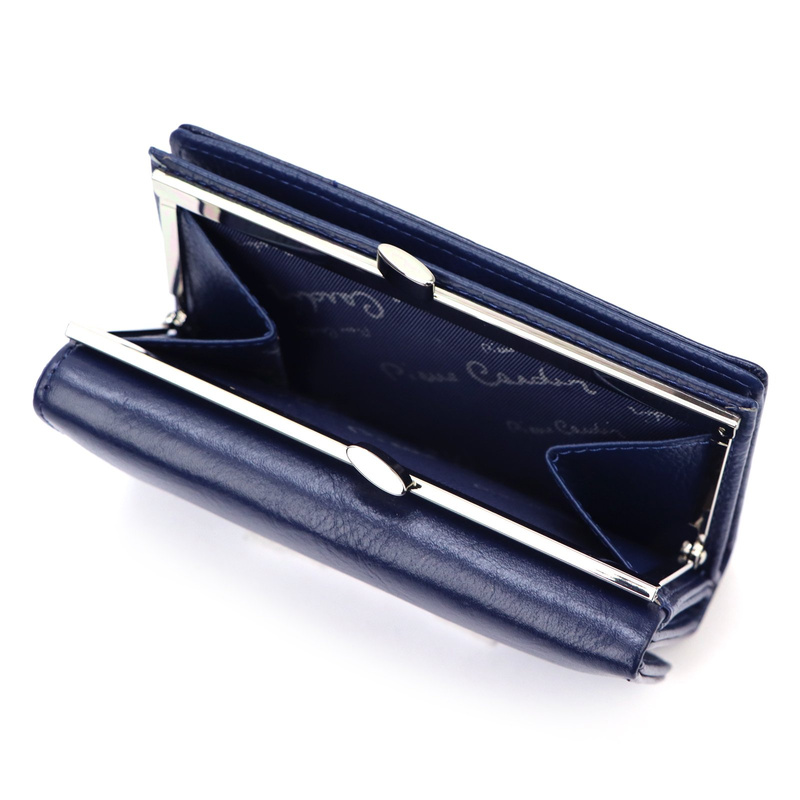 Elegancki Skórzany damski portfel Pierre Cardin