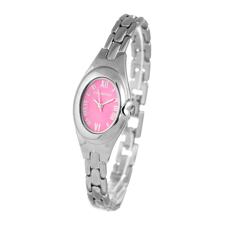 Zegarek CHRONOTECH CT7349L-02M. Kwarcowy, Kolor różowy. Kobieta.