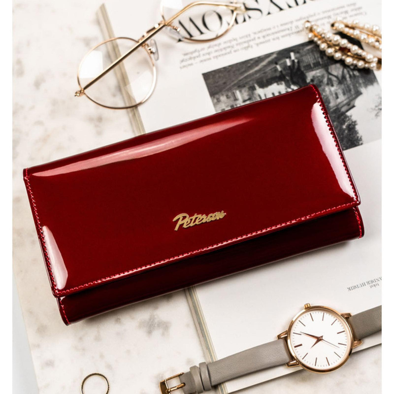 Skórzany damski portfel Peterson PTN BC-42122