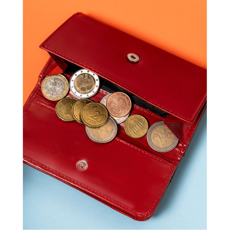 Damski portfel z naturalnej skóry Peterson PTN 27074-NGV