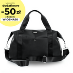Duża weekendowa torba podróżna na ramię damska FB50 Lundra czarna