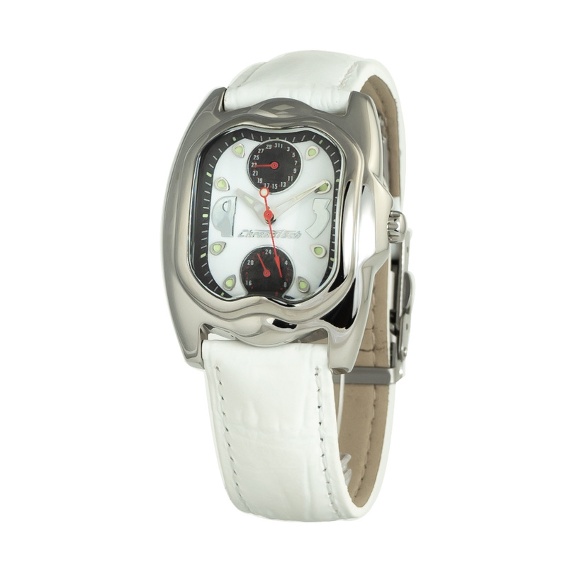 Zegarek CHRONOTECH CT7220L-07. Kwarcowy, Kolor biały. Kobieta.