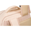 Plecak podróżny z portem USB wykonany z poliestru w beżowym kolorze - Peterson