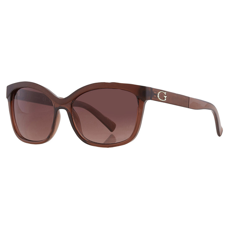 Okulary GUESS GF0300-5745F. Okulary przeciwsłoneczne, Kolor brązowy. Kobieta.
