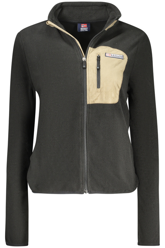 Norway 1963 CZARNA BLUZA DAMSKA Z ROZPINANYM NA ZAMEK