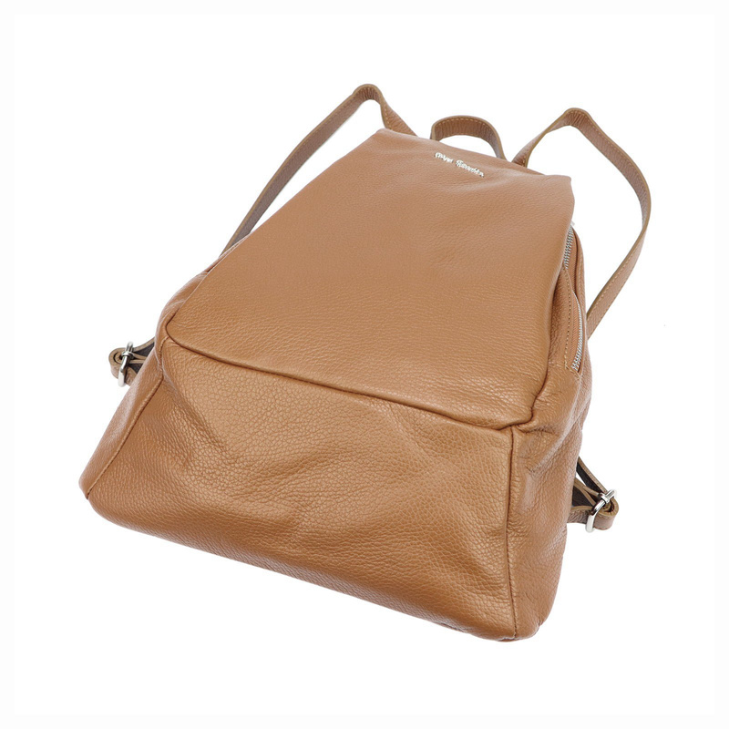 Pierre Cardin damski Skórzany duży plecak miejski duży z kieszeniami