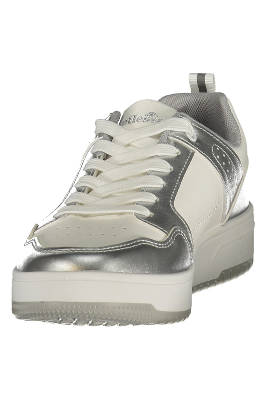 Białe sneakersy damskie Ellesse Sandy 003 – srebrne detale