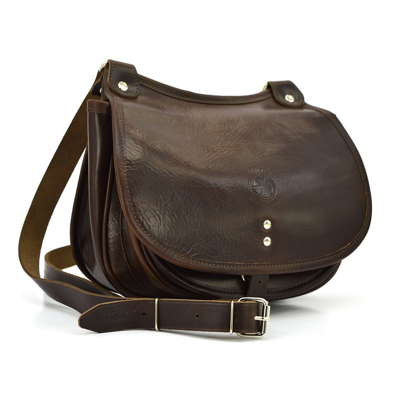 Klasyczna skórzana damska listonoszka vintage