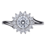 Biżuteria DIAMONFIRE 6117331582165. Pierścionek, Kolor szary. Kobieta.