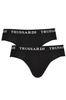 TRUSSARDI MĘSKIE CZARNE SLIPSY