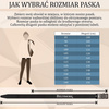 Zestaw prezentowy męski skórzany pasek portfel czarny pudełko Beltimore T79