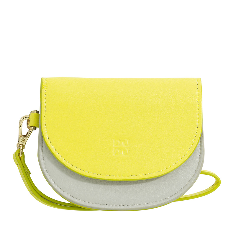 DUDU Damska portmonetka skóra naturalna mały portfel kompaktowy