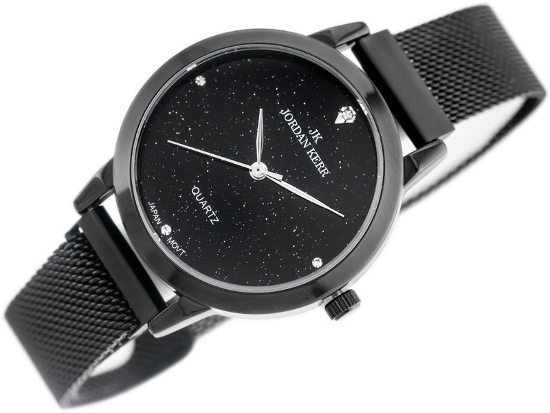 ZEGAREK DAMSKI JORDAN KERR - I2008 (zj939c) black MAGNETYCZNE ZAPIĘCIE