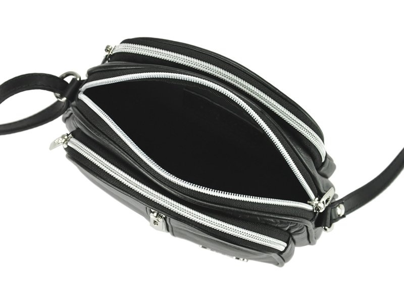 Patrizia Trzykomorowa damska listonoszka skóra naturalna torebka na ramię