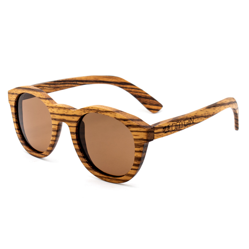 Okulary ORYGIN WOOD-B. Okulary przeciwsłoneczne, Kolor brązowy. Unisex.
