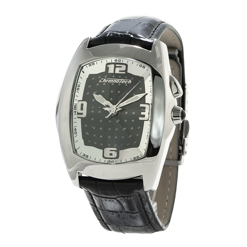 Zegarek CHRONOTECH CT7660M-04. Kwarcowy, Kolor czarny. Mężczyzna.