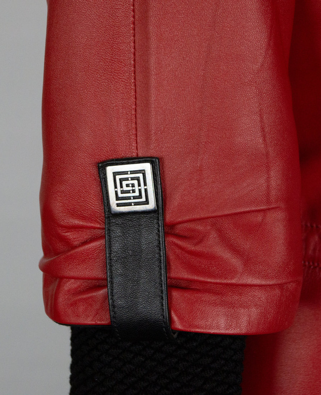 Bukowski Kurtka skórzana damska z odpinanymi rękawami z kapturem