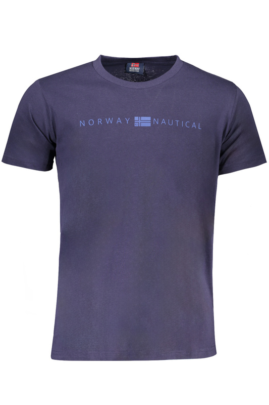 NIEBIESKI T-SHIRT MĘSKI Z KRÓTKIM RĘKAWEM Norway 1963