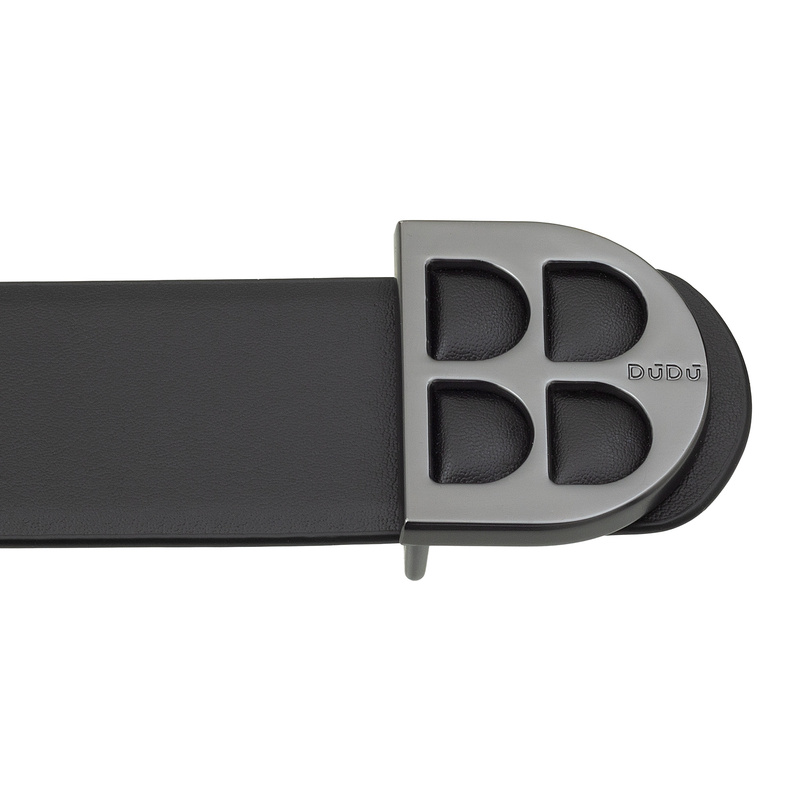 Dwukolorowy męski pasek skórzany DUDU, Made in Italy, Double Face, H 35mm, ze spersonalizowaną klamrą