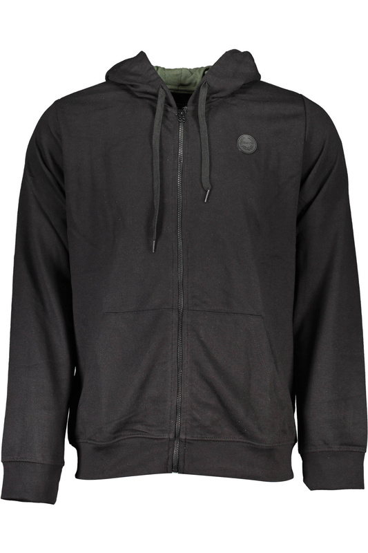 GIAN MARCO VENTURI M�SKA BLUZA Z ROZPINANYM NA ZAMEK CZARNA