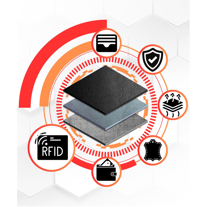 Pojemny Kompaktowy damski portfel z RFID Rovicky