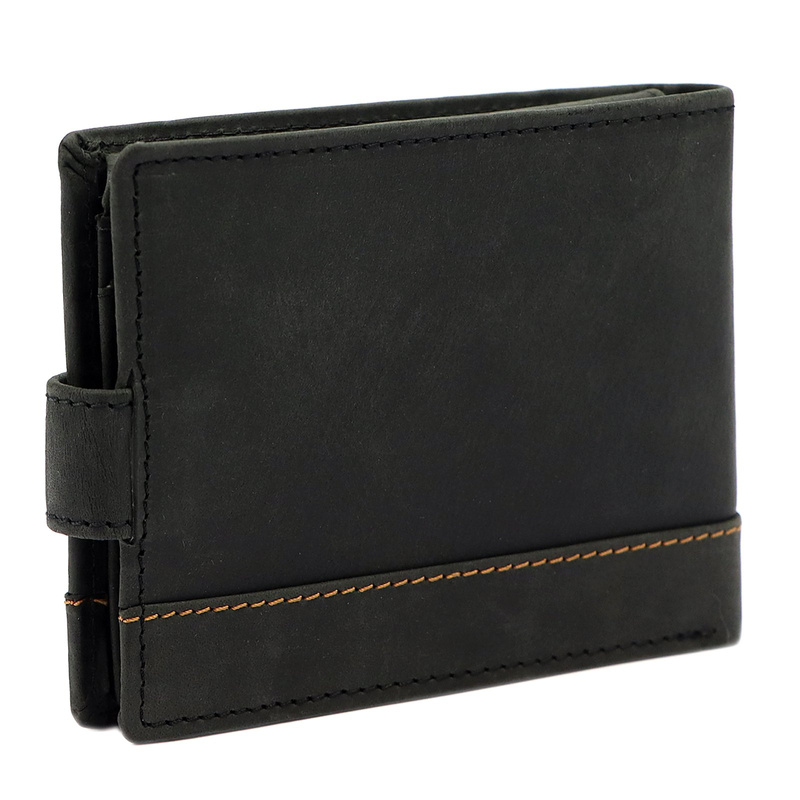 Nordee portfel męski skóra naturalna rozbudowany zamykany na zatrzask